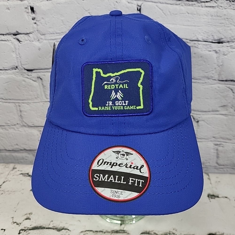 Oregon Redtail Jr Golf Hat Mens Imperial Small Fit Blue Adjustable‎ Ball Cap NWT